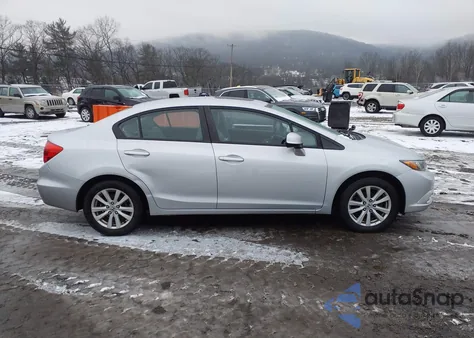2012 Honda Civic Ex-L from USA, damaged, VIN 2HGFB2F96CH573721